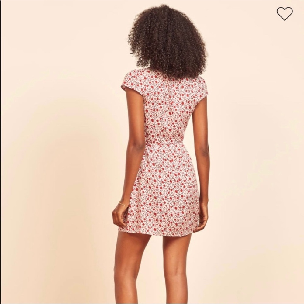 Reformation Brianne Eden Floral Wrap Mini Dress New Size Small - Picture 2 of 12